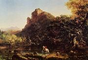 Thomas Cole Mountain Ford oil on canvas